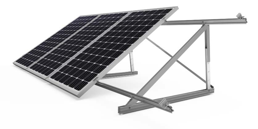 Soporte panel solar 550 mm Blanco (2uni)
