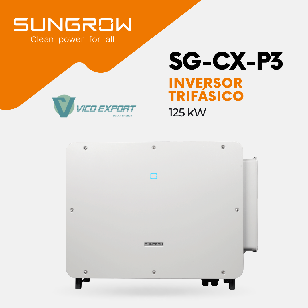 Inversor trifásico Sungrow SG125CX-P3 de 125 kW
