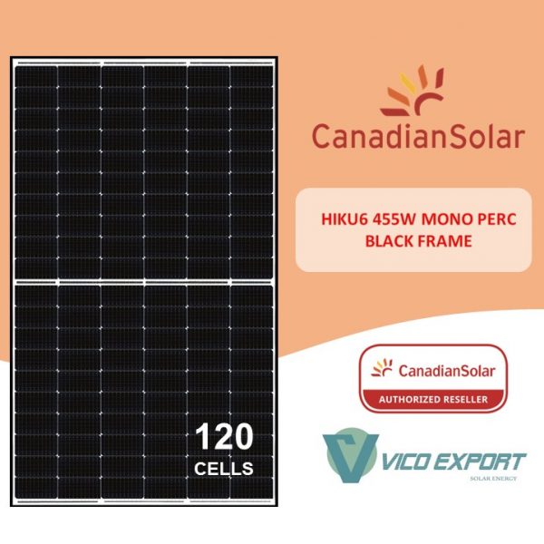 455w Canadian Solar Black Frame