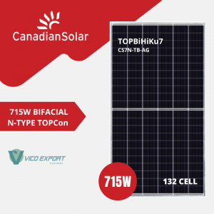 715w Canadian Solar TOPBiHiKu7 (CS7N-715TB-AG) BIFACIAL N-Type TOPCon
