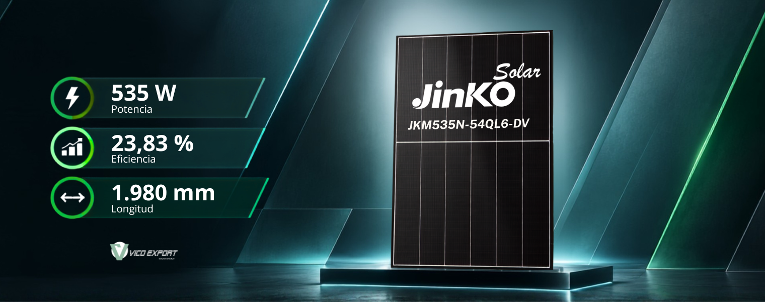 Panel solar Jinko JKM535N-54QL6-DV Tiger Neo III de 535 W