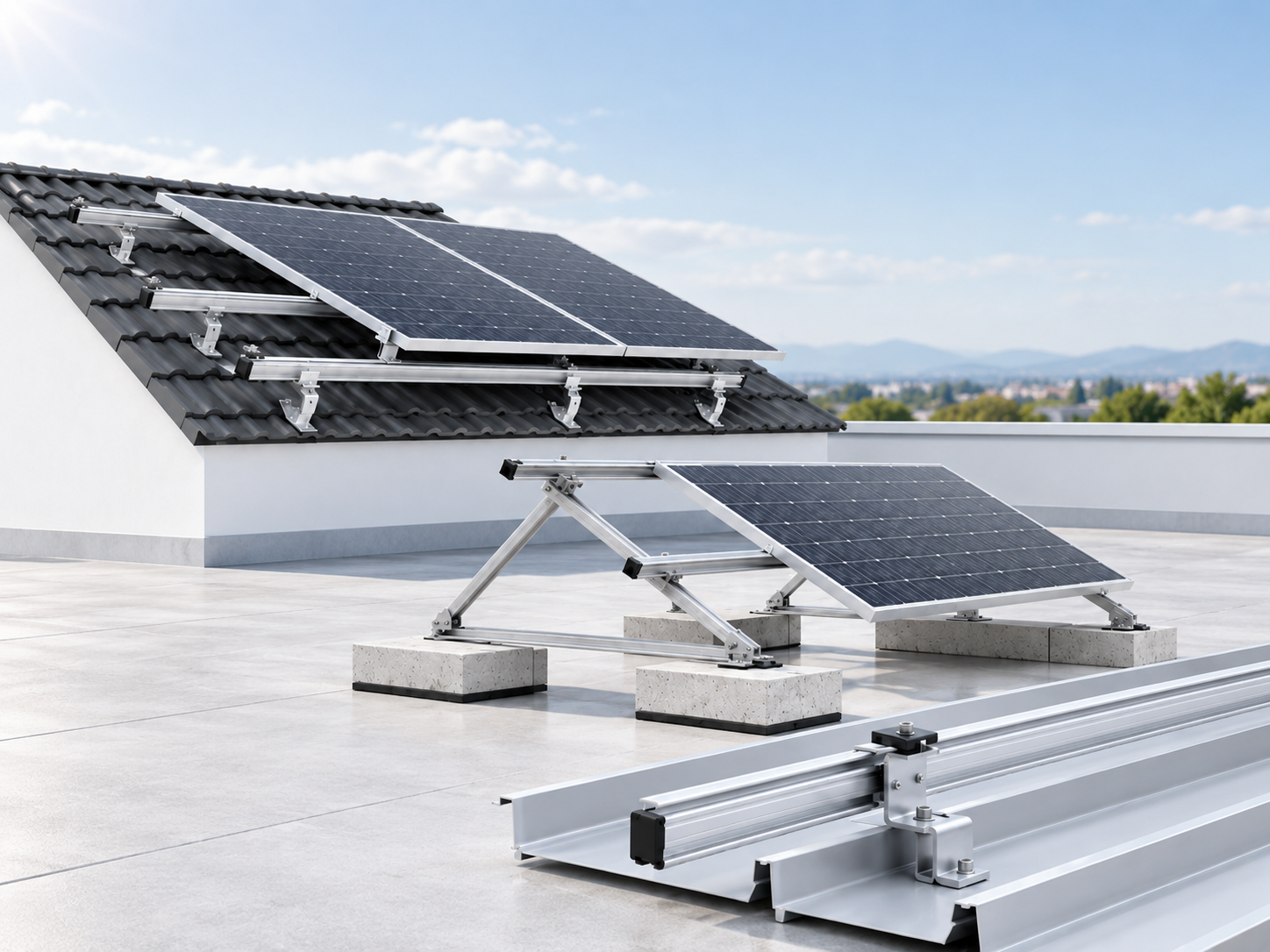 Estructuras de montaje para paneles solares