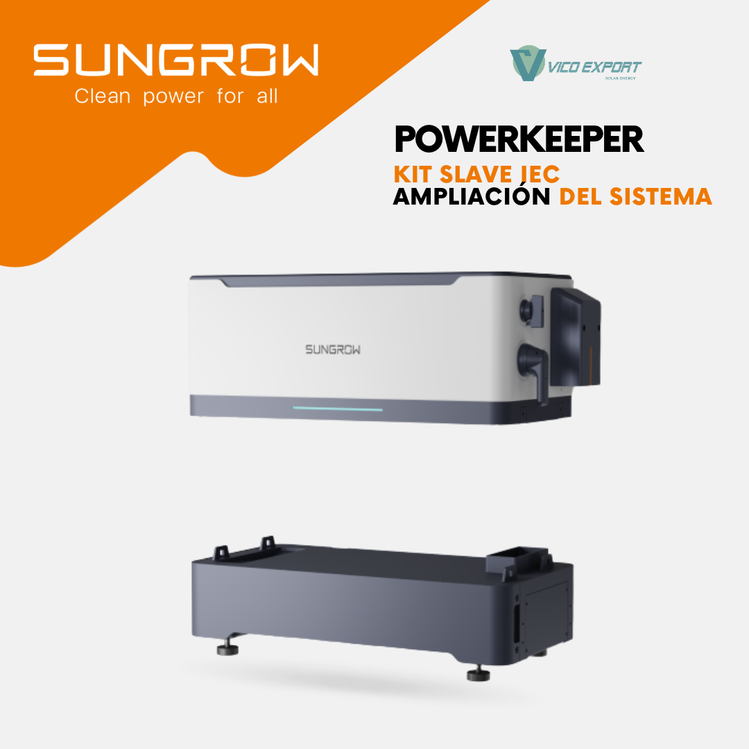 Kit de accesorios Sungrow PowerKeeper Slave IEC con unidad superior y base para torre adicional de baterías.