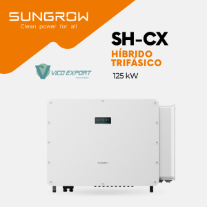 Inversor híbrido trifásico Sungrow SH125CX de 125 kW para almacenamiento PowerKeeper.
