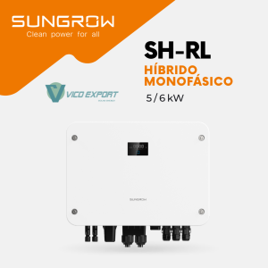 Inversor híbrido monofásico Sungrow SH5/6RL de 5 y 6 kW